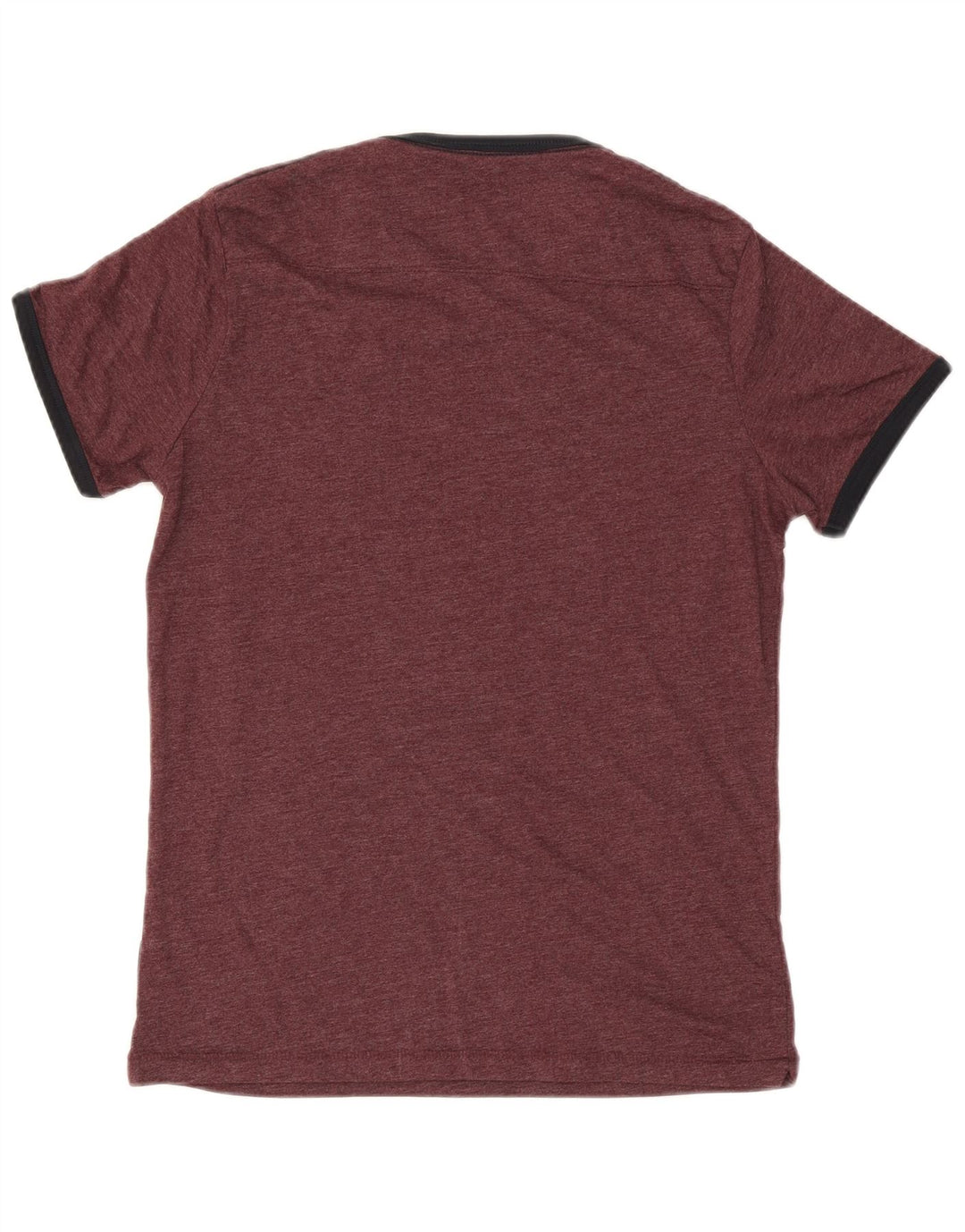 T-shirt męski French Connection Top, średnia, bordowa bawełna