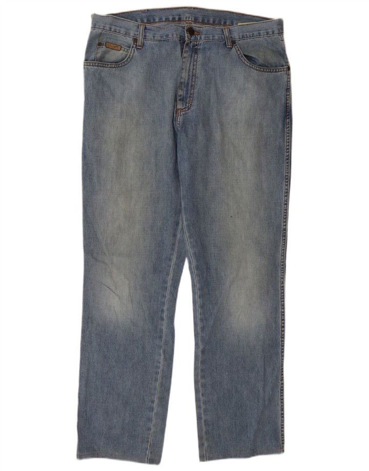 Męskie jeansy Wrangler Texas Straight W36 L32 Niebieskie bawełniane