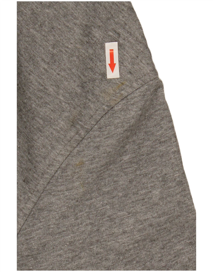Męska bluza z grafiką Jack & Jones, duża, szara, nakrapiana bawełna