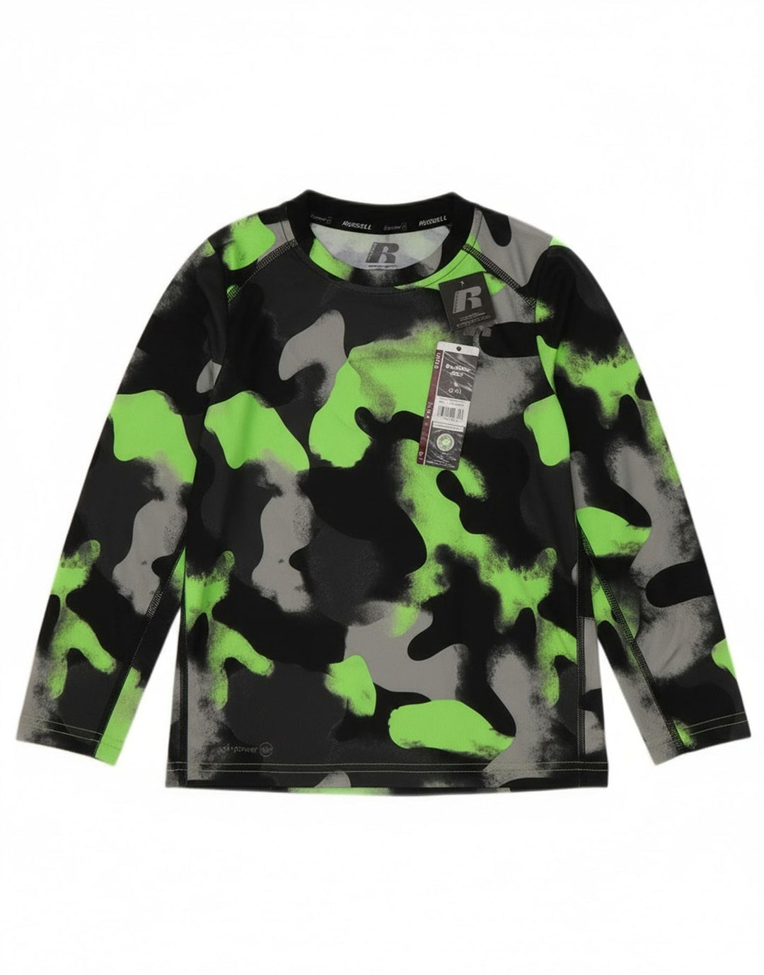 Chłopięca koszulka Russell Athletic Dri-Power z długim rękawem, 6-7 lat, mała, czarna