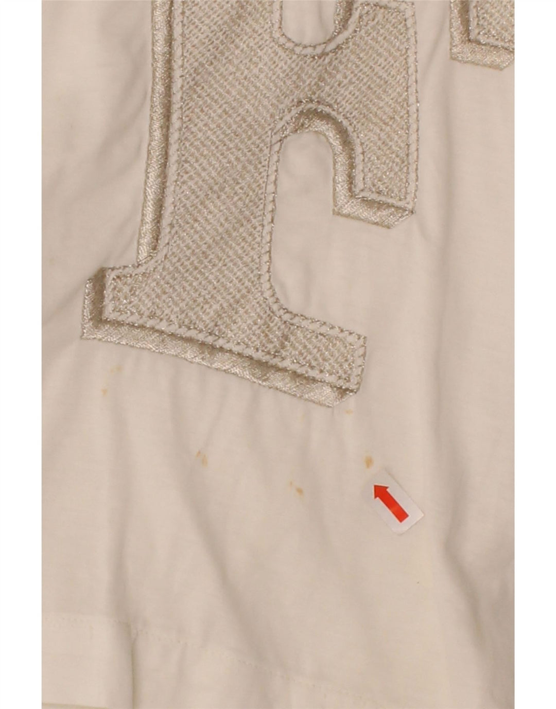 GIANFRANCO FERRE Womens Graphic Top Long Sleeve IT 42 Medium White Cotton Vintage Gianfranco Ferre and Second-Hand Gianfranco Ferre from Messina Hembry 