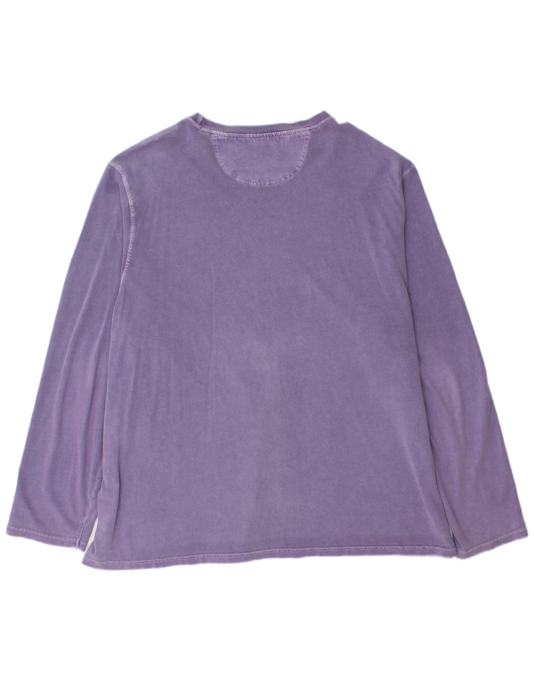 Męski top Fat Face z długim rękawem 2XL, fioletowa bawełna