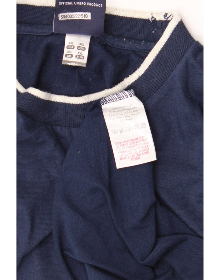 T-shirt męski Umbro Top 2XL Granatowy poliester