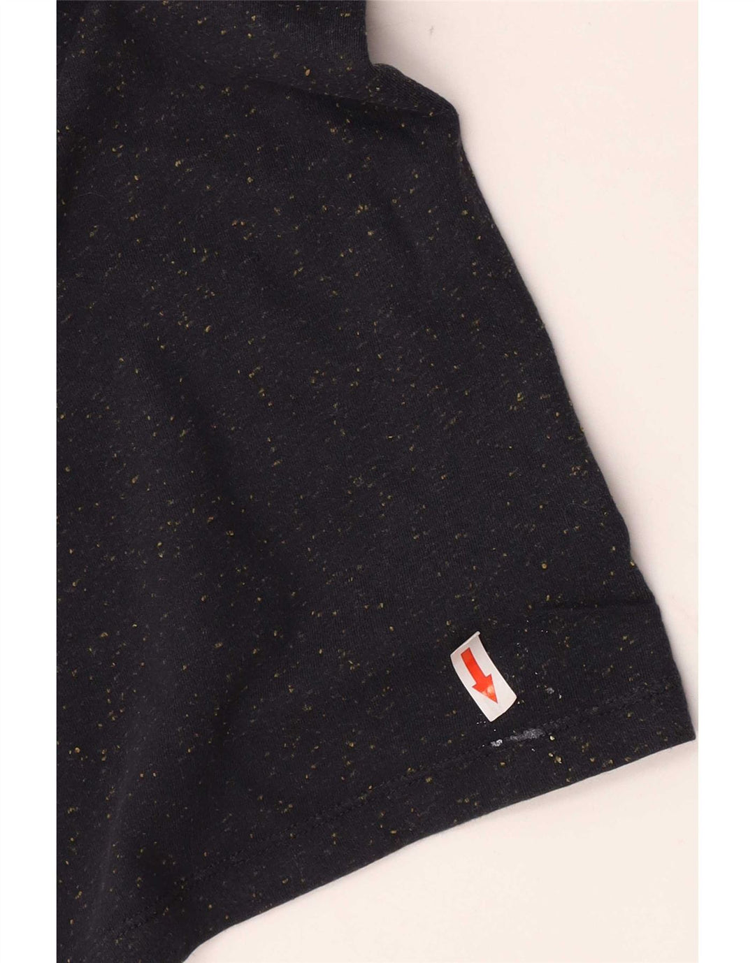 Cos Męski T-shirt Top Średni Granatowy Bawełniany Nakrapiane