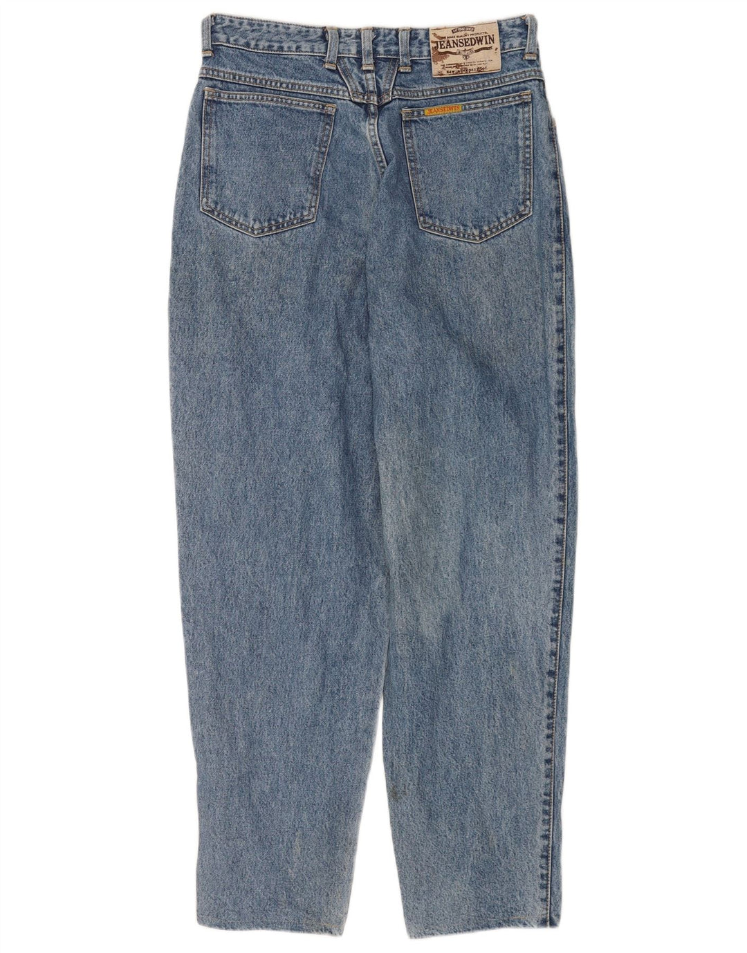 Damskie jeansy z wysokim stanem Edwin W32 L30 Niebieska bawełna
