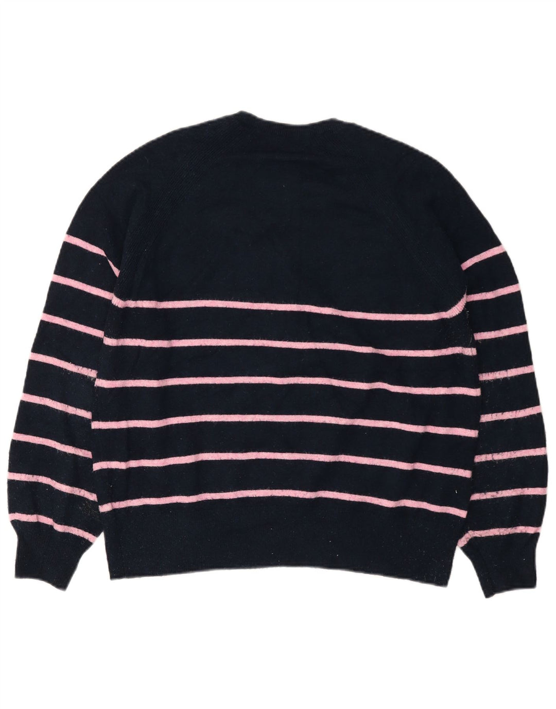 MARKS & SPENCER Damski sweter zapinany na guziki UK 14 Średni granatowy