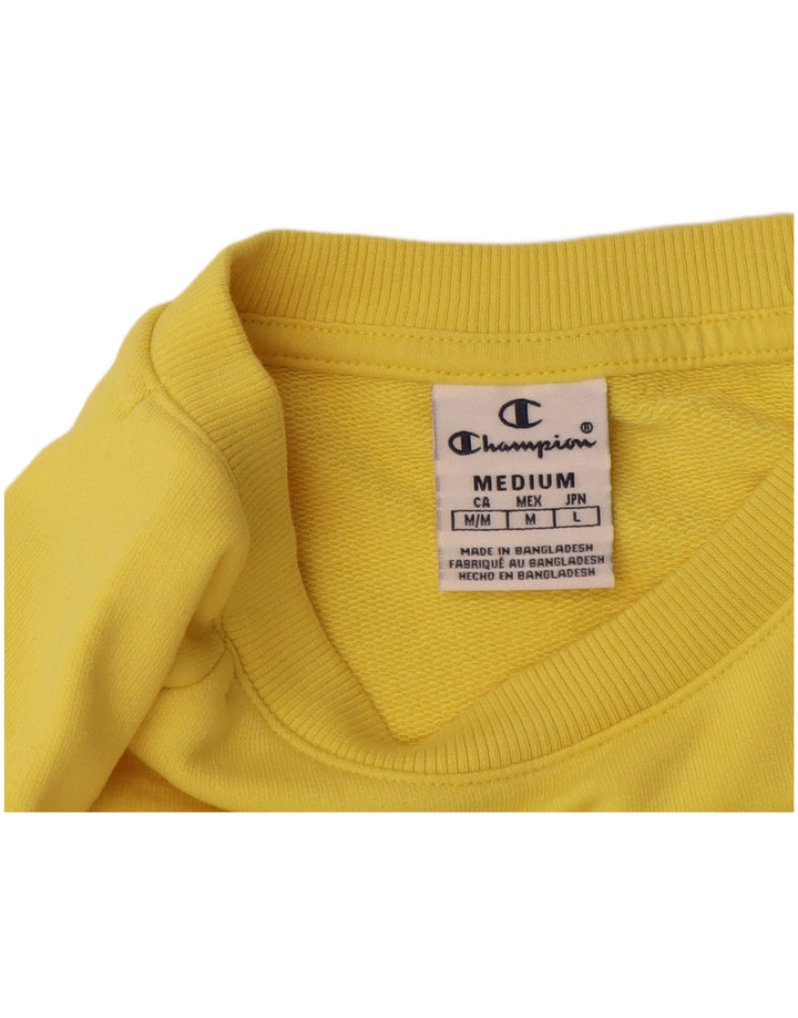Damska bluza Champion Crop Graphic Jumper UK 14 Średni żółty