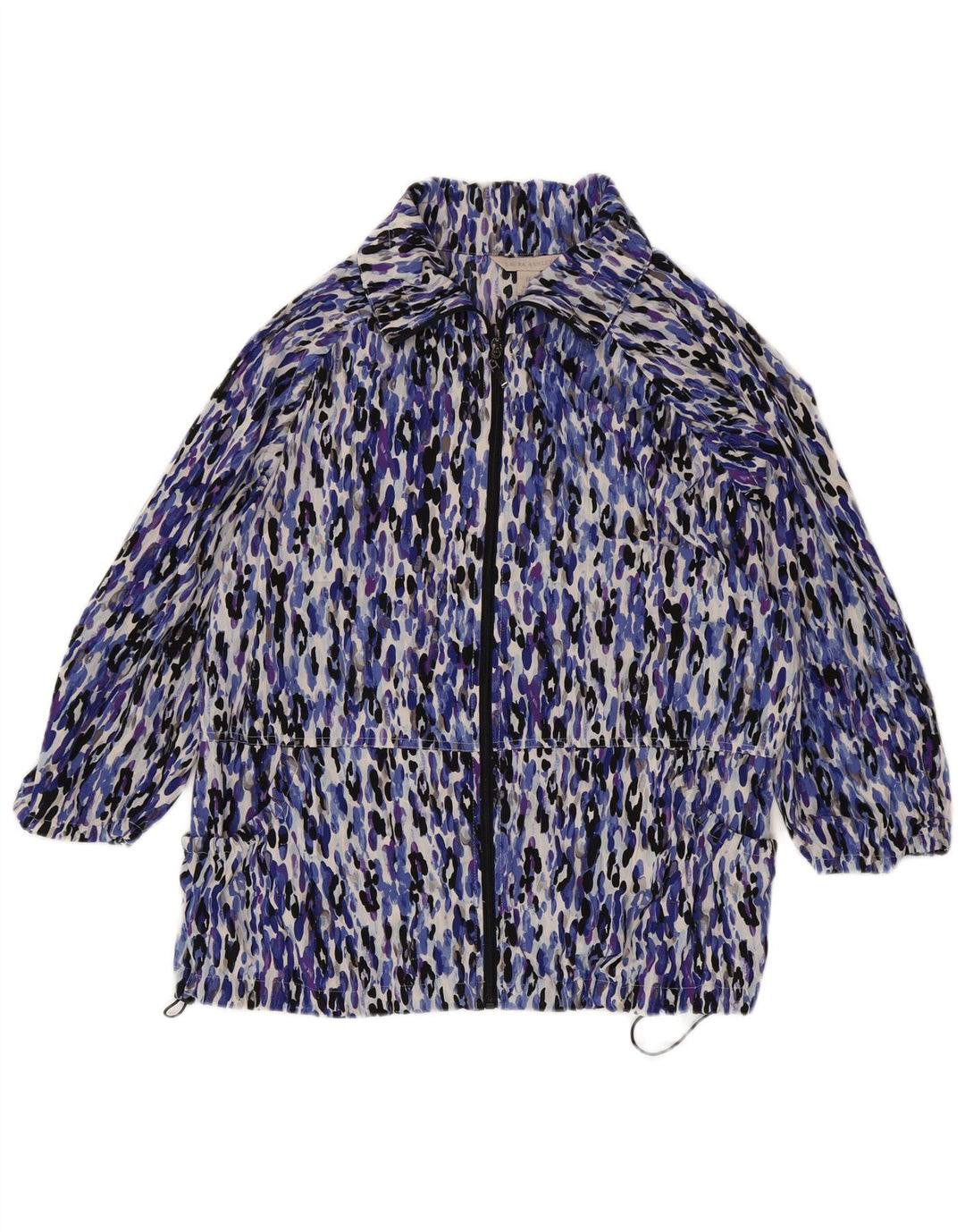 Damska kurtka wiatrówka LAURA ASHLEY UK 18 XL, wielobarwny nadruk zwierzęcy