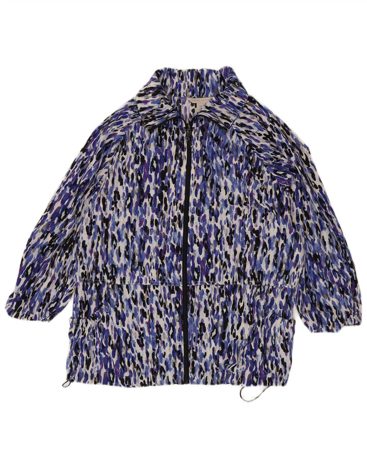 Damska kurtka wiatrówka LAURA ASHLEY UK 18 XL, wielobarwny nadruk zwierzęcy