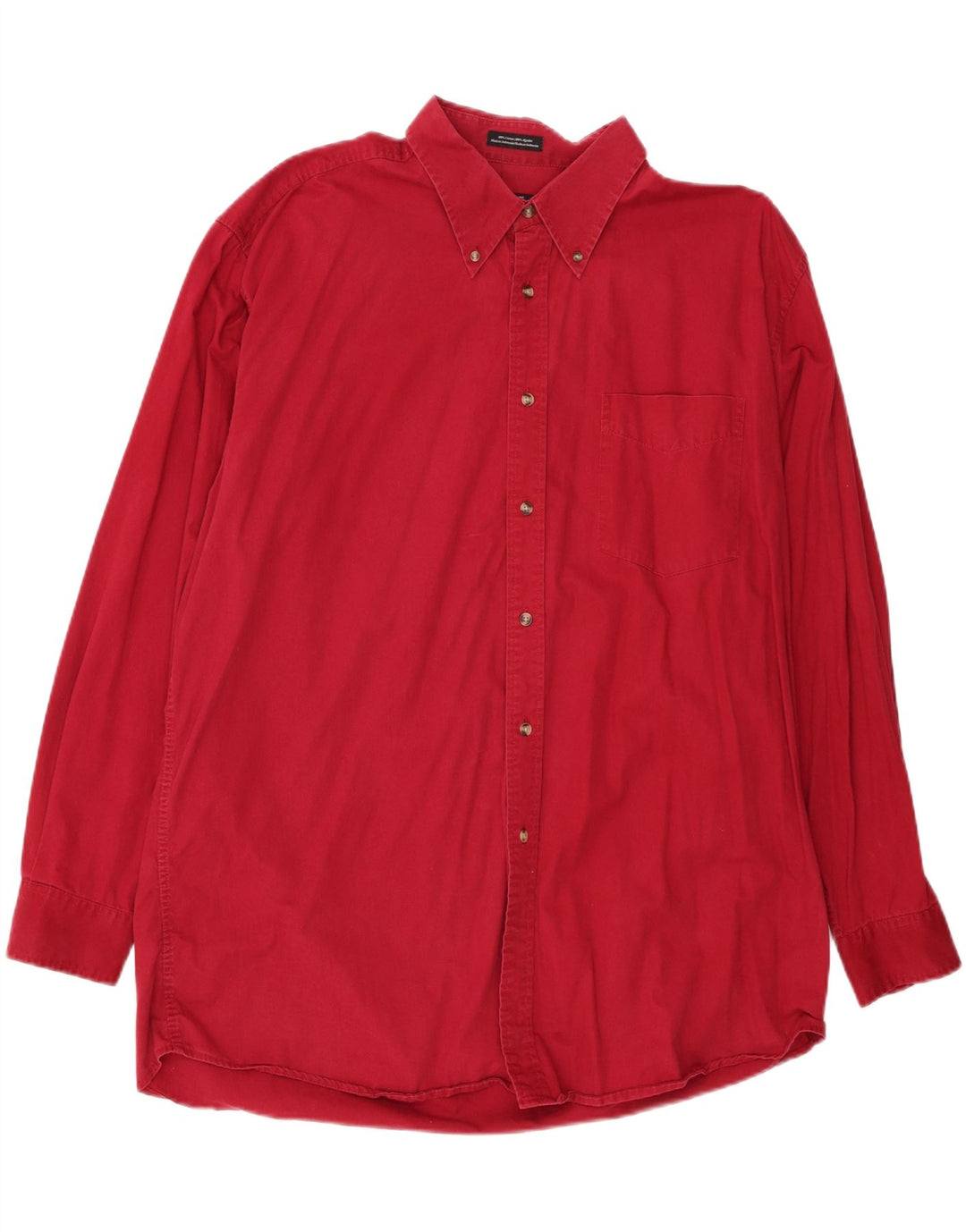 DOCKERS Mens Shirt 2XL Red Cotton Vintage Dockers and Second-Hand Dockers from Messina Hembry 