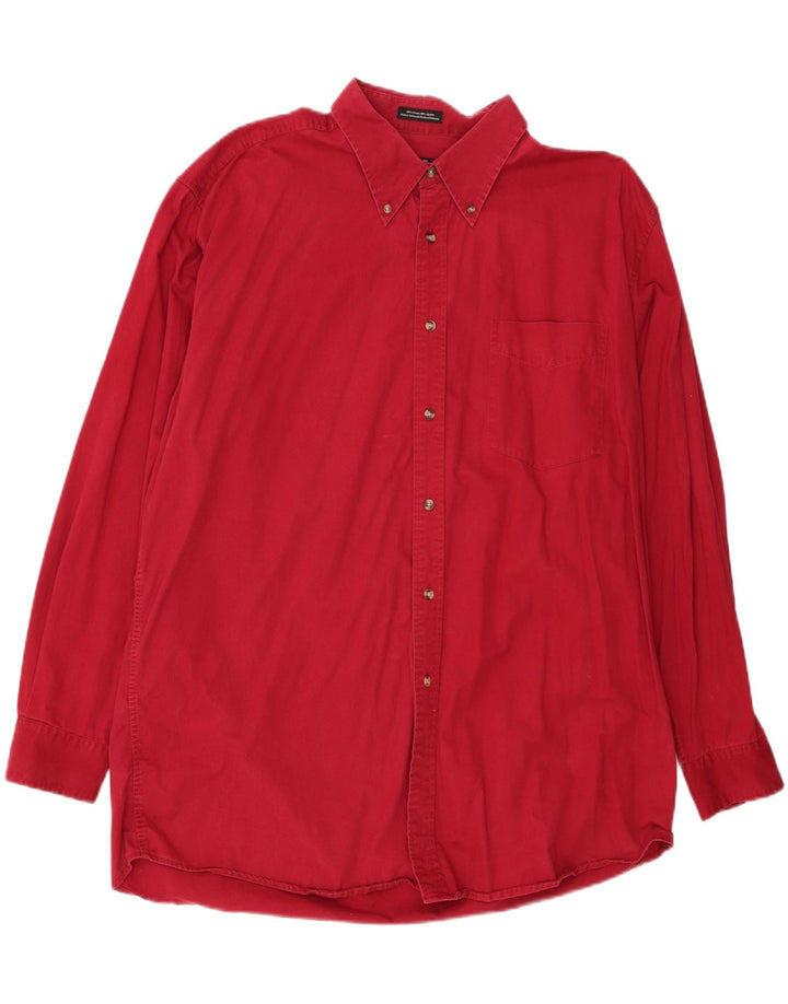 DOCKERS Mens Shirt 2XL Red Cotton Vintage Dockers and Second-Hand Dockers from Messina Hembry 