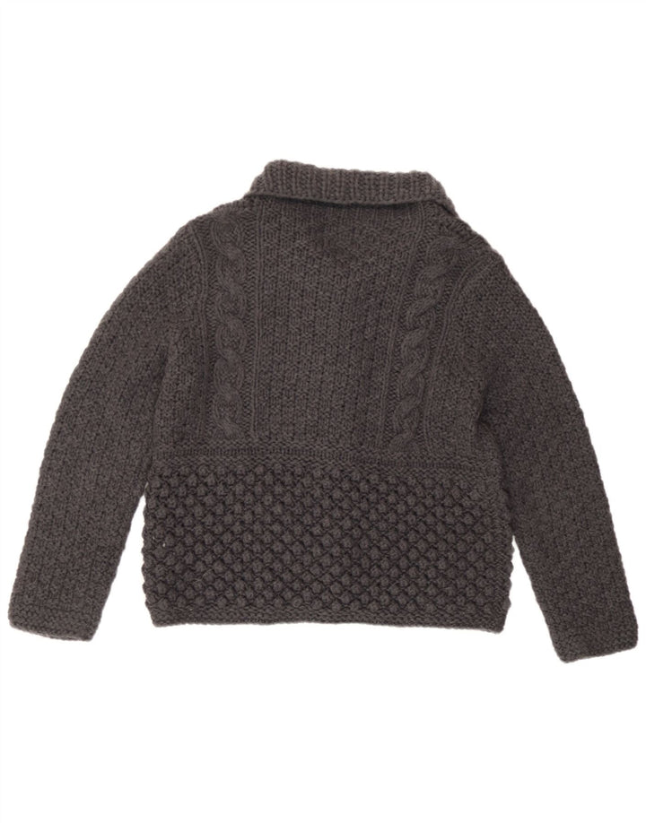 Marks & Spencer Damski sweter kardigan UK 14 Średni szary akryl