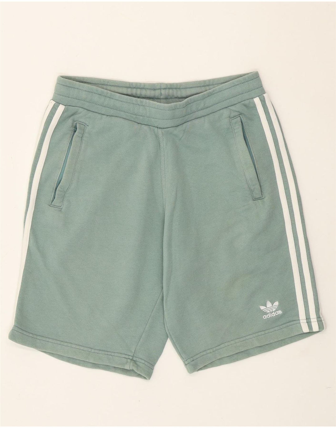 Męskie spodenki sportowe Adidas, małe, zielone, bawełniane