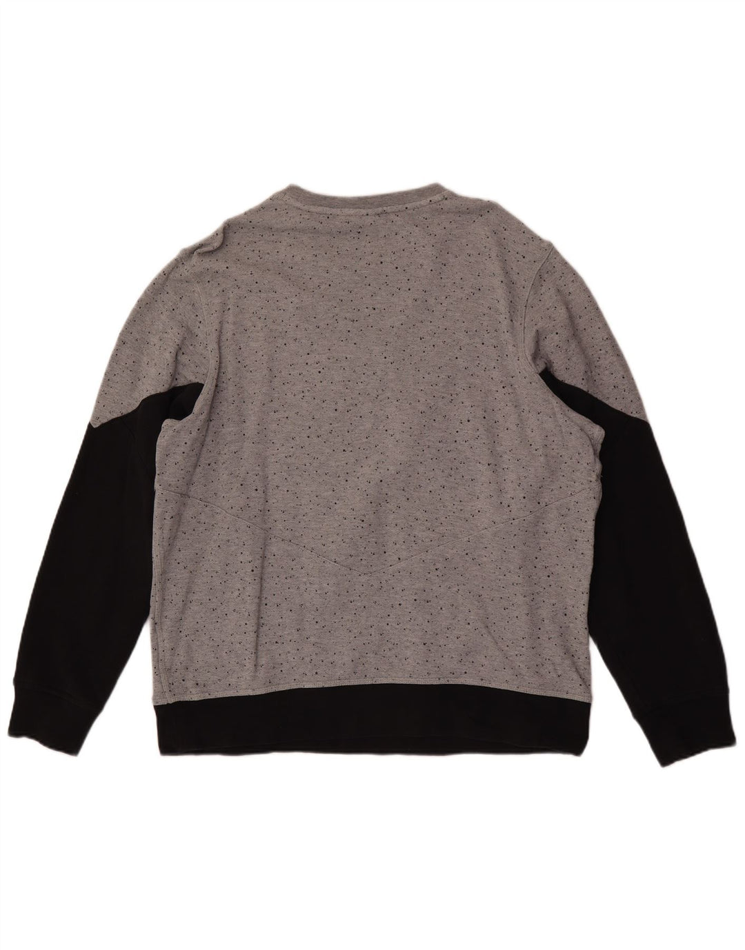 Męska bluza Nike z grafiką, XL, szara, z blokami kolorów, bawełniana