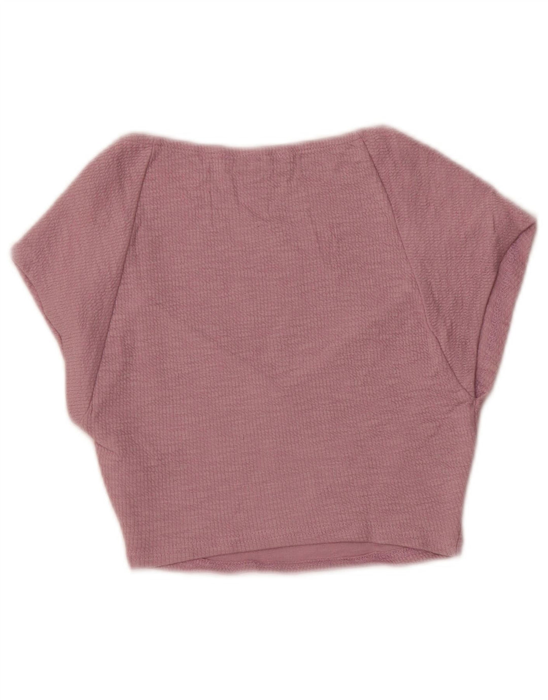 Damska bluzka Zara Crop Top UK 8, mała, fioletowa bawełna