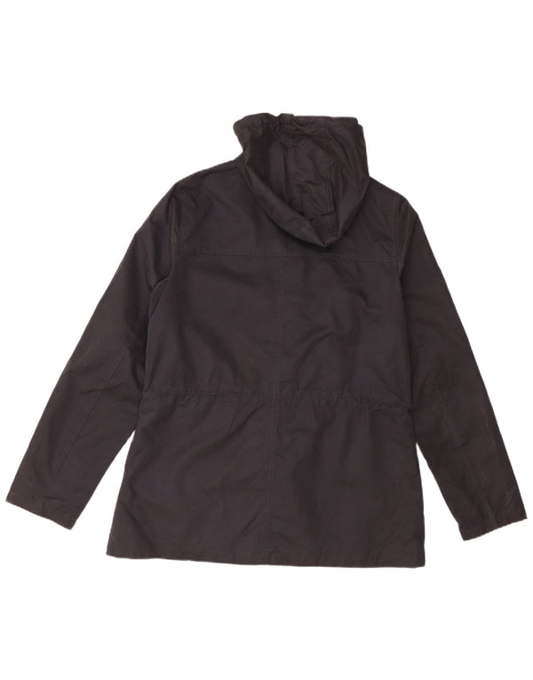 Damska kurtka przeciwdeszczowa z kapturem Fat Face UK 12, średni granatowy poliester