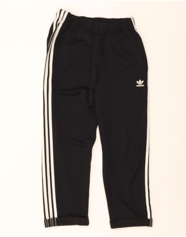 ADIDAS Womens Tracksuit Trousers UK 10 Small  Black Polyester Vintage Adidas and Second-Hand Adidas from Messina Hembry 