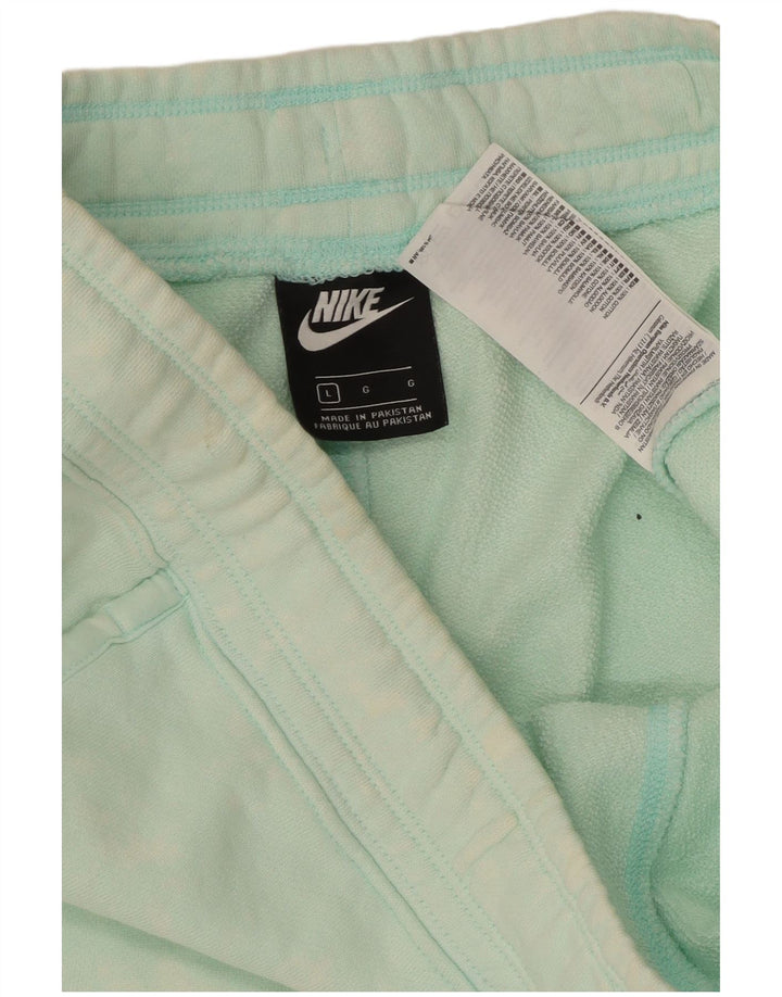 Męskie spodenki sportowe Nike, duże, zielone, bawełniane