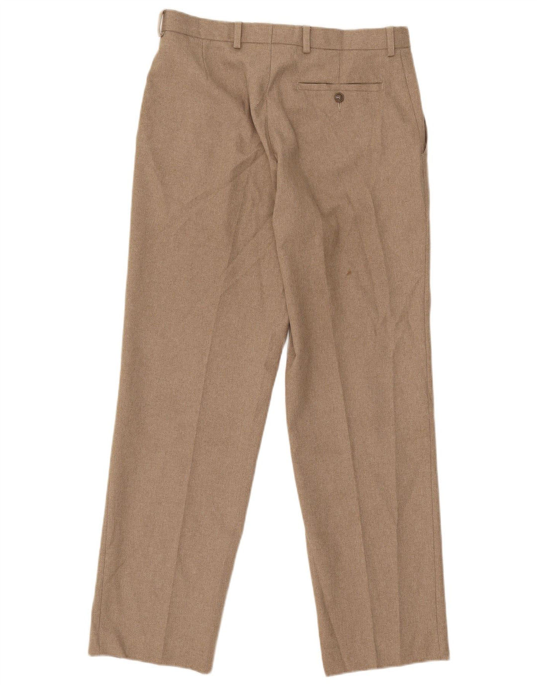 Marks & Spencer Męskie proste spodnie chino W32 L31 Beżowy poliester