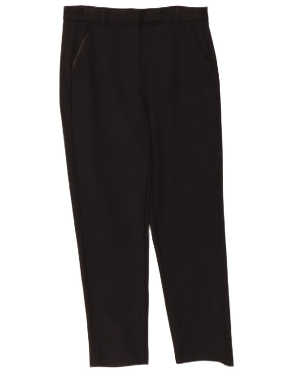 Marks & Spencer Damskie proste spodnie na co dzień UK 10 Small W30 L25 Czarne