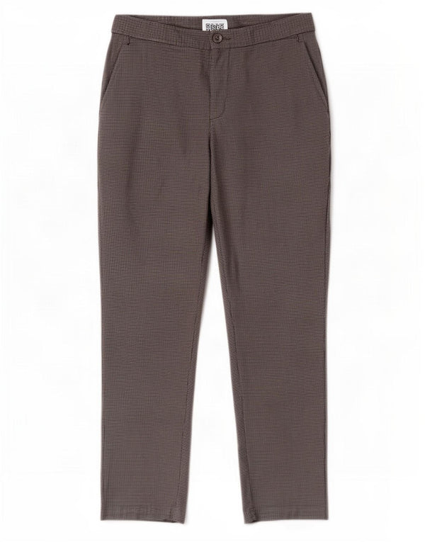 Spodnie chino damskie Zara Crop Slim EU 38 Small W28 L26 Szara pepitka