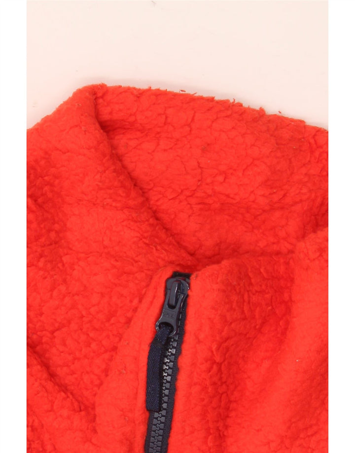 J. CREW Damski sweter polarowy z zamkiem błyskawicznym UK 14, średni pomarańczowy poliester