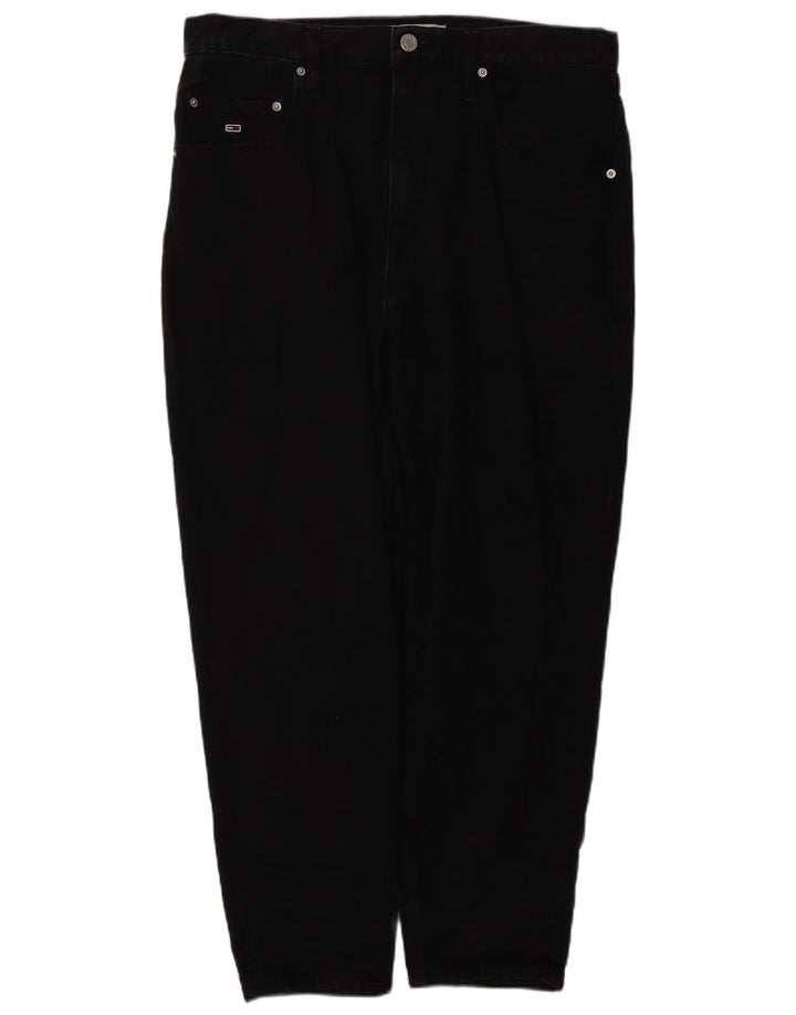 Męskie zwężane dżinsy TOMMY HILFIGER W34 L26, czarna bawełna