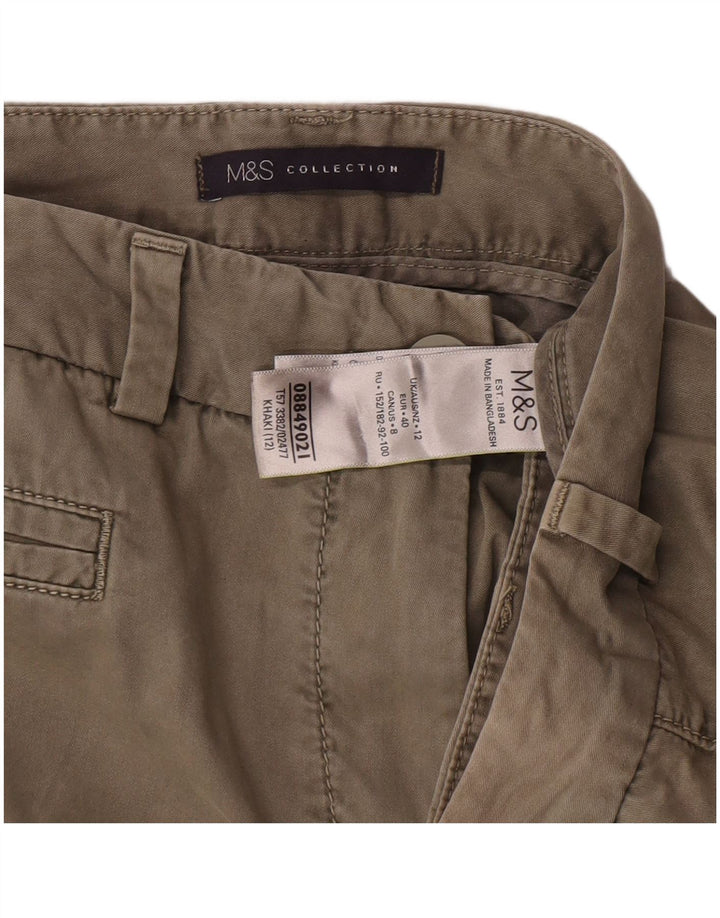 Damskie spodenki Chino Marks & Spencer UK 12 Medium W30, bawełna khaki