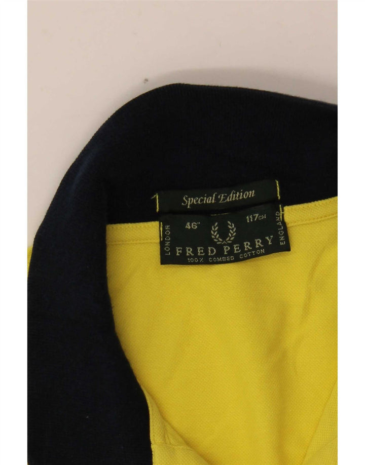Męska koszulka polo do rugby Fred Perry, duża, żółta