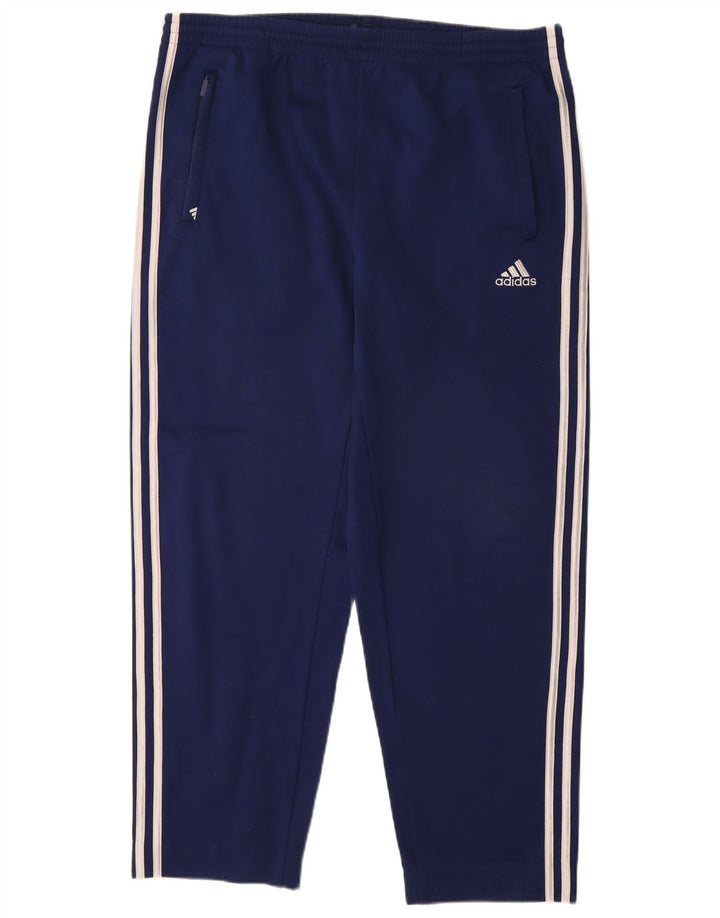 Męskie spodnie dresowe Adidas UK 40/42 Średni granatowy poliester