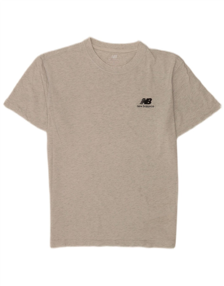 Koszulka męska New Balance, mała, szara, nakrapiana