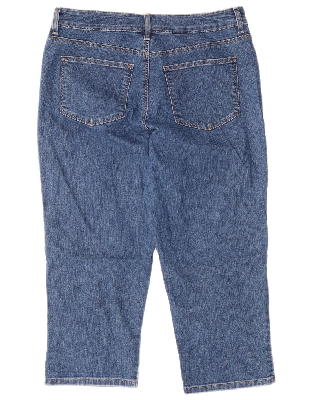 Damskie jeansy Capri LEE o klasycznym kroju US 16 2XL W34 L22 Niebieskie bawełniane