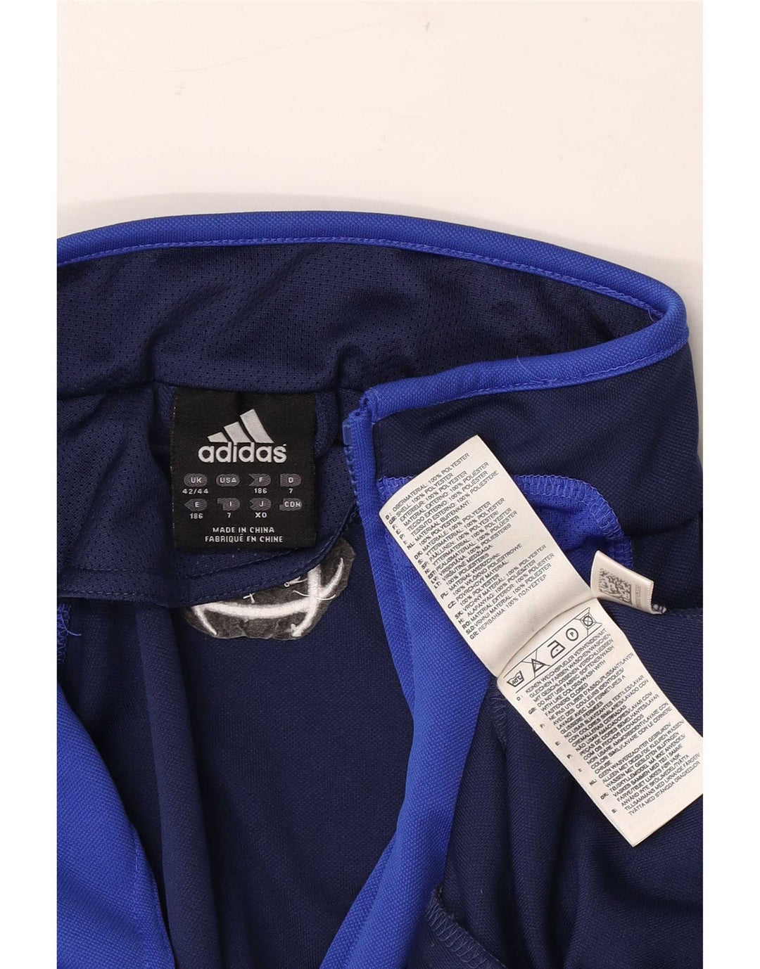 Adidas Męska kurtka dresowa Climacool UK 42/44, duża, granatowa