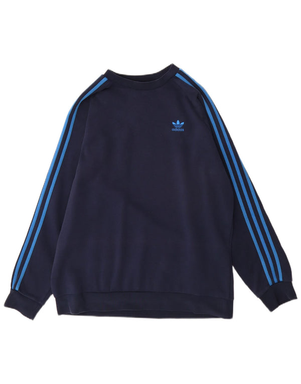 Bluza męska ADIDAS, duża, granatowa, bawełniana