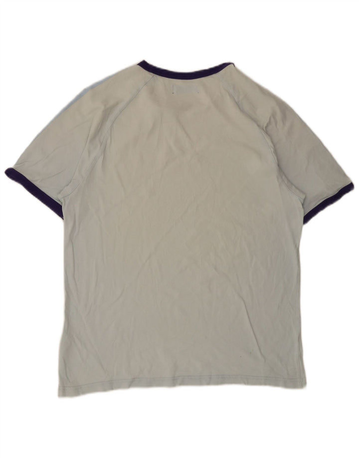 Adidas Męski T-shirt Top Duży Niebieski Bawełniany