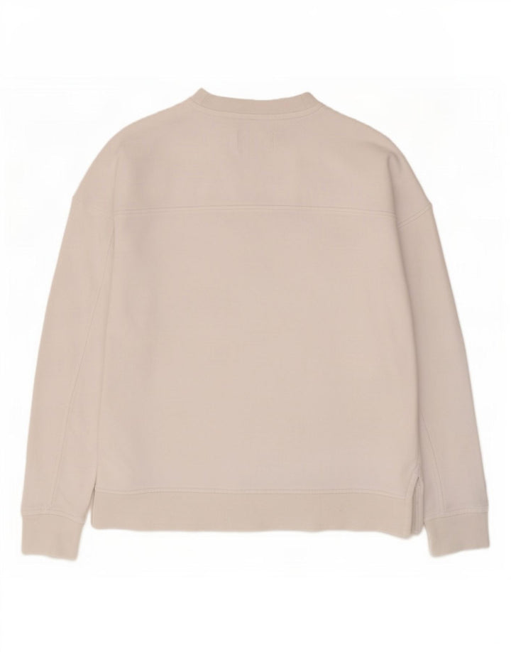 Damska bluza oversize Barbour z grafiką, UK 10, mała, biała, bawełniana