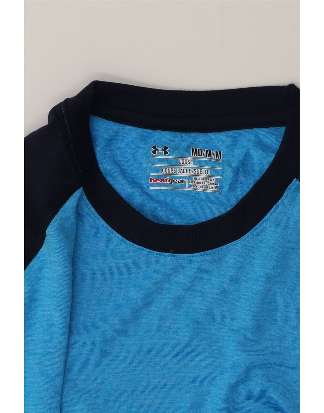 Męska koszulka t-shirt UNDER ARMOUR Heat Gear, poliestrowa, w kolorze średnioniebieskim