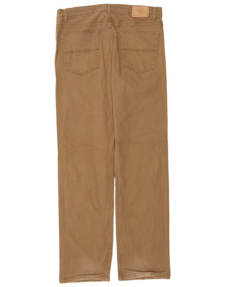 Męskie spodnie codzienne MARKS & SPENCER Blue Harbor W34 L33 brązowe