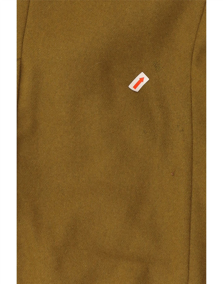 MOSCHINO Mens 3 Button Blazer Jacket UK 38 Medium Khaki Wool Vintage Moschino and Second-Hand Moschino from Messina Hembry 