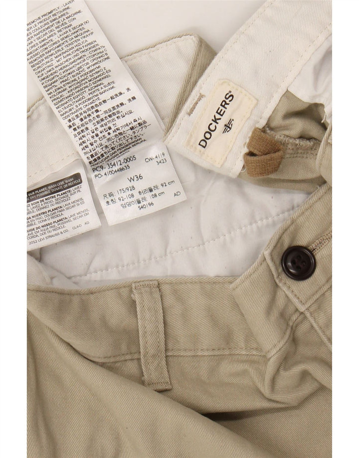 Spodenki męskie DOCKERS Chino W36, duże, beżowe, bawełniane