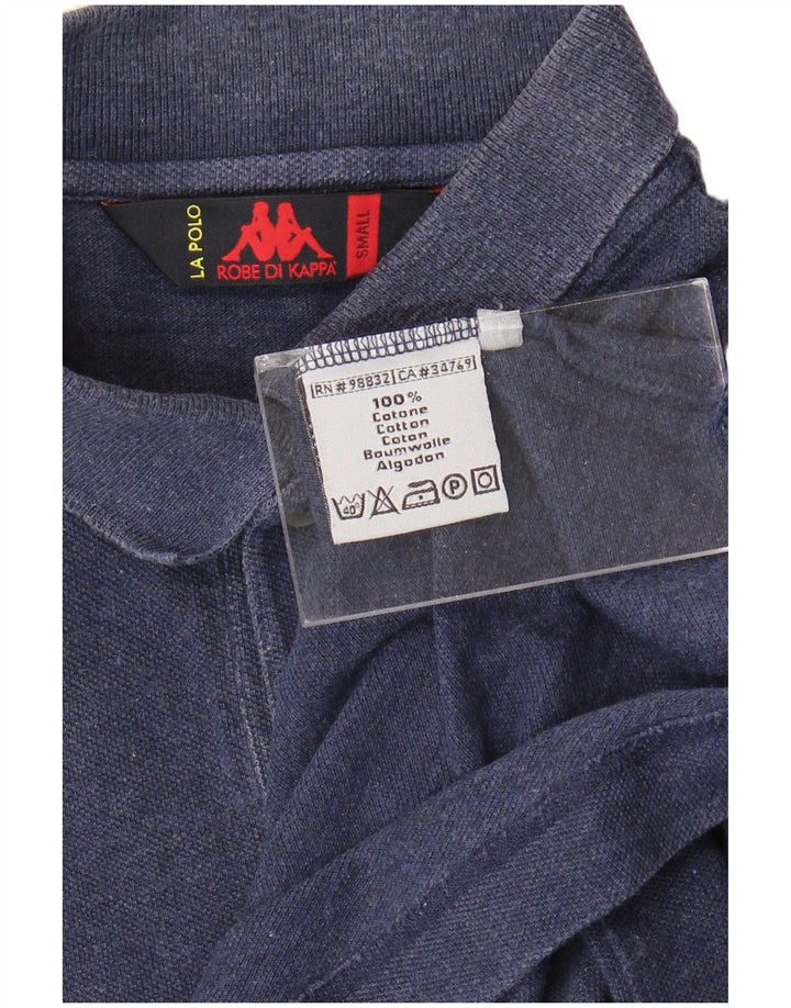 Męska koszulka polo Kappa, mała, granatowa, bawełniana
