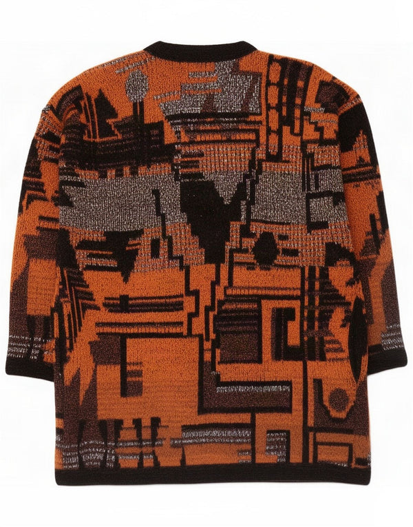 Damski sweter oversize o przedłużonym kroju Excel UK 14 Średni pomarańczowy