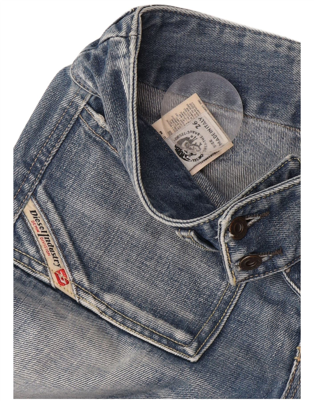 Damskie jeansy Bootcut Diesel W26 L33 Niebieskie bawełniane