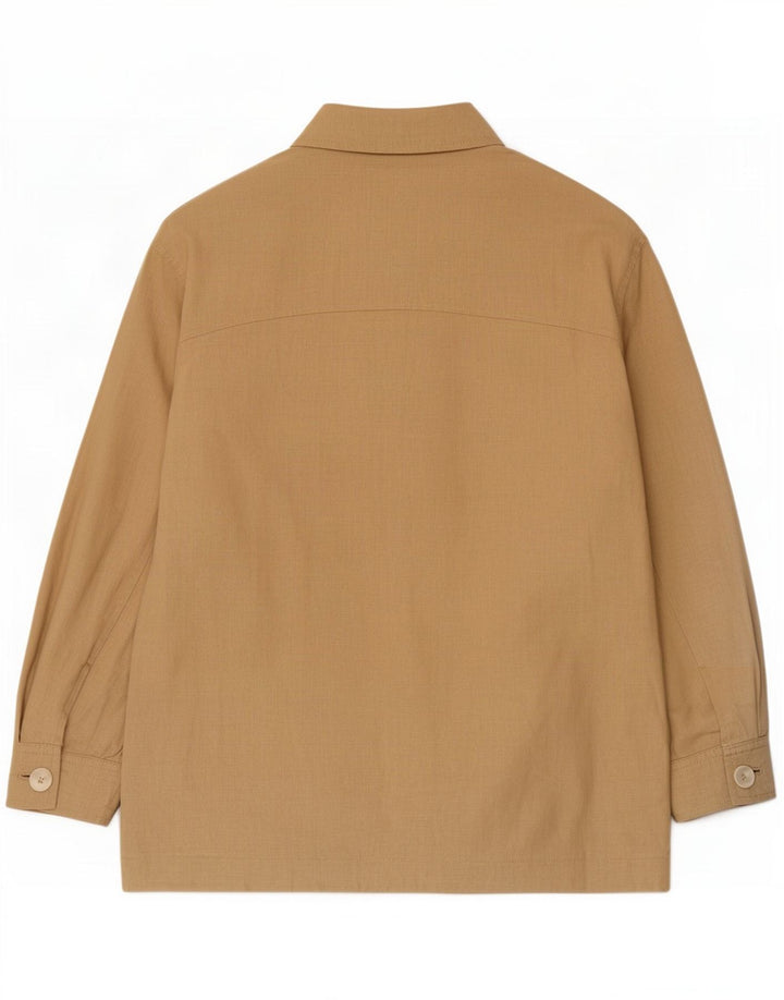 Damska kurtka bomberka oversize Zara UK 6 XS, beżowa wiskoza