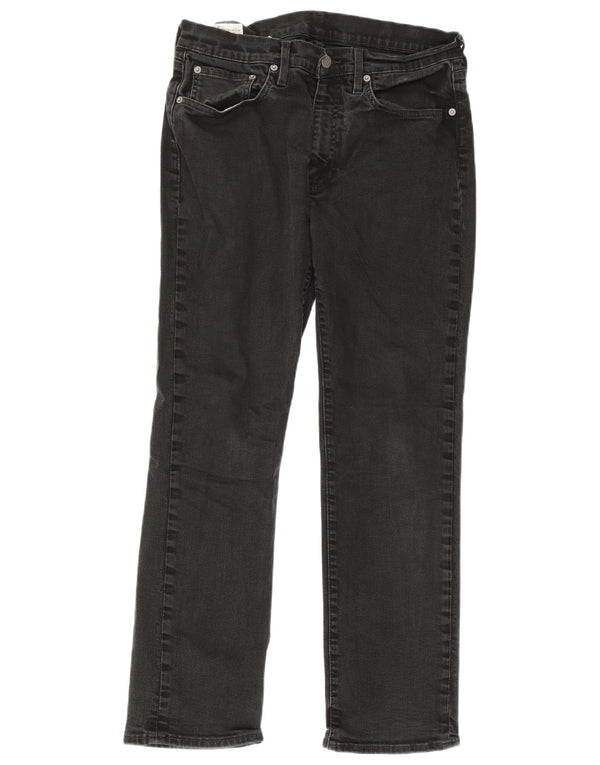Męskie proste dżinsy Levi's W33 L30 Czarna bawełna