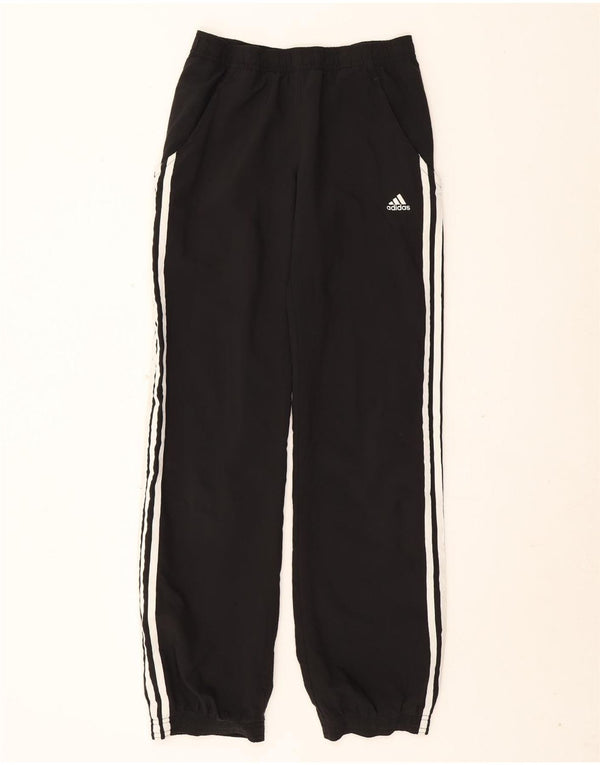 Damskie spodnie dresowe ADIDAS Joggers UK 8, małe, czarne, poliestrowe