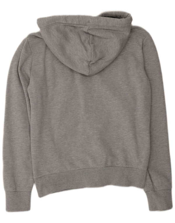 Męski sweter z kapturem i zamkiem Superdry, średnioszary, bawełniany