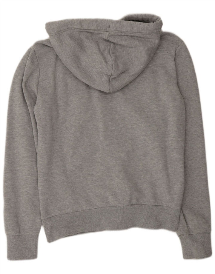 Męski sweter z kapturem i zamkiem Superdry, średnioszary, bawełniany