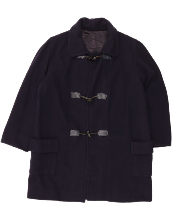 VINTAGE Mens Duffle Coat UK 40 Large Navy Blue