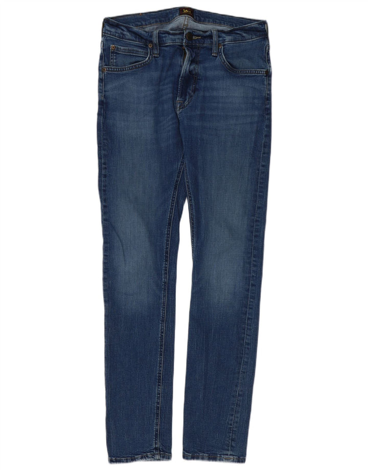 Lee Męskie Luke Slim Jeans W31 L30 Niebieskie bawełniane